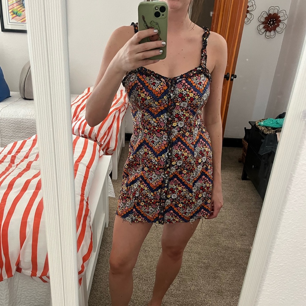 Funky cute floral mini summer dress